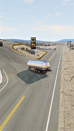 Realistic Highway Car Crashes #673