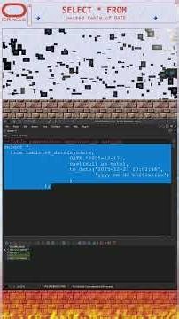 select from nested table of DATE