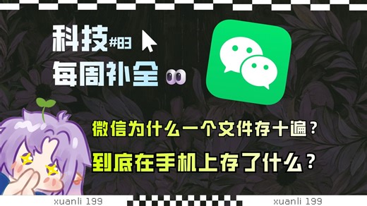 【科技补全83】微信为什么这么大？一个文件存十遍？文件还在但提示过期不给看？官方给回应了；2026年国补；小米关闭解Bootloader锁渠道；Manus被收购