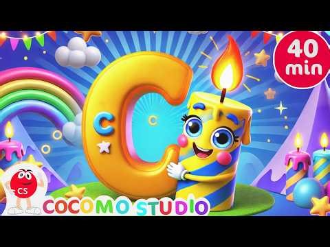 Toddler Learning 40-Minute Letter C Songs 🔤 | ABC & Phonics Interactive Nursery Rhymes