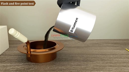 LearnEngg.com on Instagram: "The Flash and Fire Point Test of Bitumen is an essential laboratory test used to determine the temperature at which bitumen vapors ignite momentarily (flash point) and continue to burn (fire point). This test helps assess the safety of bitumen during heating, mixing, and application in road construction works. In this video, you will learn the step-by-step procedure using Pensky-Martens or Cleveland Open Cup apparatus, safety precautions, observation recording, and i