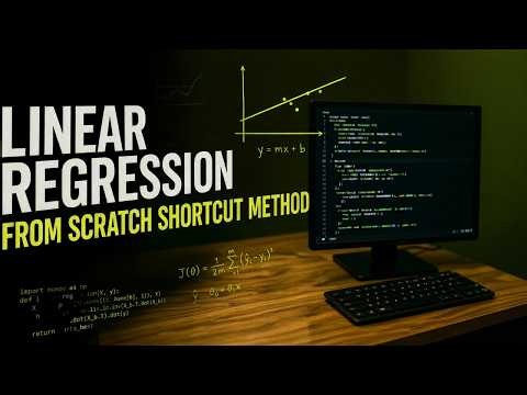 ML Algorithms: Linear Regression From Scratch (No Sklearn!) | The Shortcut Method