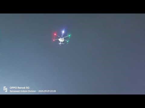 Drone Flower Shower & Flying Demo | Amazing Night View ✨