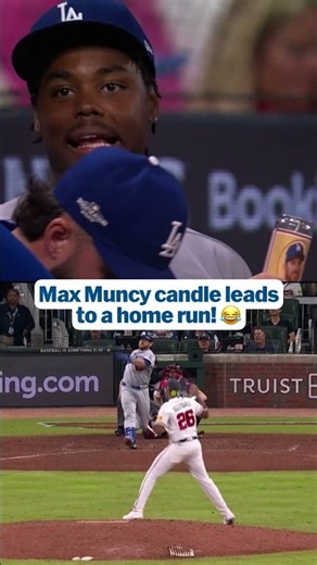 Josue De Paula has his own Max Muncy candle to conjure good vibes for the Dodgers 🕯️