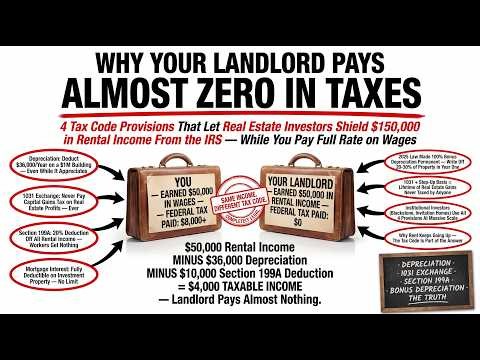 Why Your Landlord Pays Almost Zero Tax While You Pay Full Rate — The Real Estate Tax Code Exposed