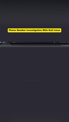 How To Investigate A Phone Number With Kali Linux | kali linux