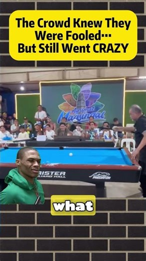 The Crowd Knew They Were Fooled, But Still Went CRAZY for Efren Reyes 🔥🎱 #efrenreyes #billiards