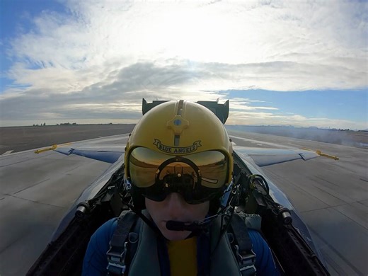 Blue Angel Solo Maneuvers. Video from DVIDS.