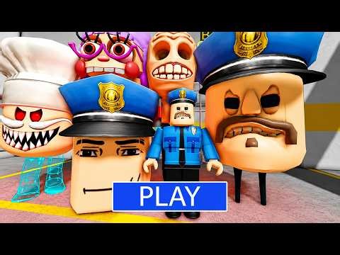 SPEED RUN BIG HEAD COP ESCAPE! (PRISON OBBY) Roblox
