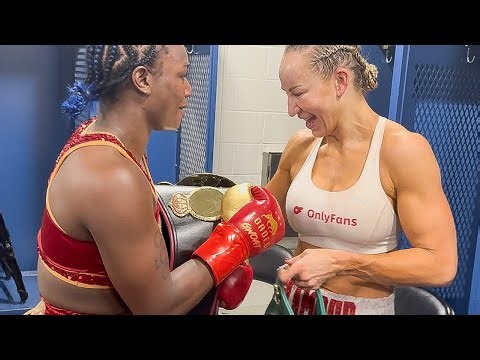 Claressa Shields GIVES Kaye Scott Her Belts Back After KNOCKING Her Out