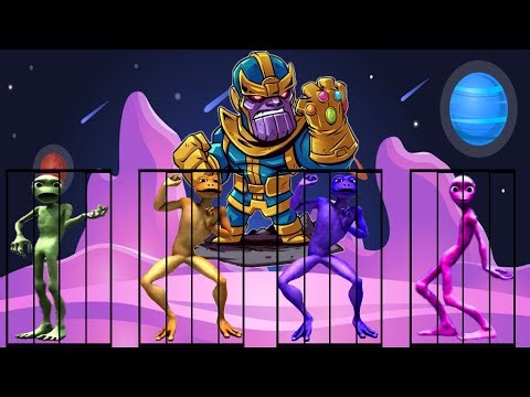 Wrong Heads Superheroes Dance | Green Alien, Pink Alien & Titan Hero Funny Animation