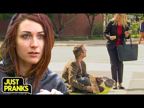 She Just Gave Away ALL Her Money?! 😭💸 | Just Pranks