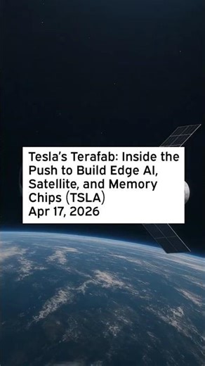 Tesla's Terafab: Inside the Push to Build Edge AI, Satellite, and Memory Chips #Tesla #Terafab #Elon