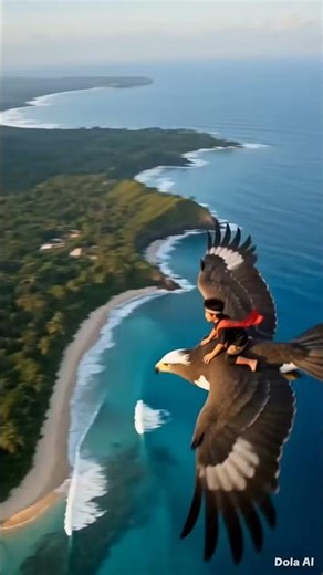 West Javanese Boy Flies Around Java Island on a Giant Javan Hawk-Eagle! 🦅✨