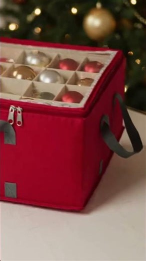 Best Christmas Ornament Storage Box 🎄 | Store 128 Ornaments Safely | ZOBER Organizer Review