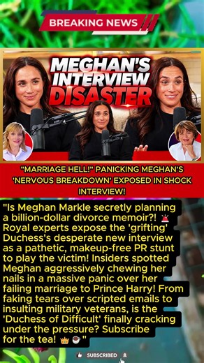 "MARRIAGE HELL!" PANICKING MEGHAN'S 'NERVOUS BREAKDOWN' EXPOSED IN SHOCK INTERVIEW!