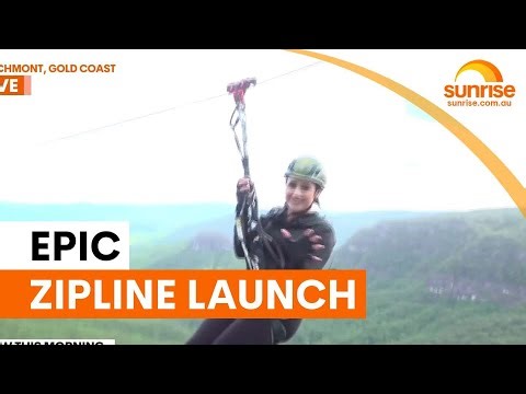 Australia's biggest zipline opens at Beechmont | Sunrise