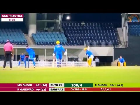 Watch : CSK Practice Match 2026 | CSK Practice Camp Today | MSD Practice Today in CSK Camp