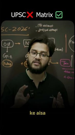 UPSC ❌ Matrix ✔️: Don’t get trapped