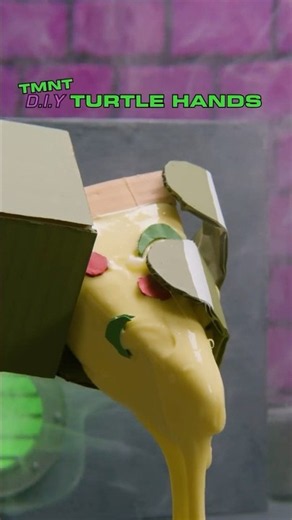 make your own ninja turtles pizza hands! 🍕 #DIY