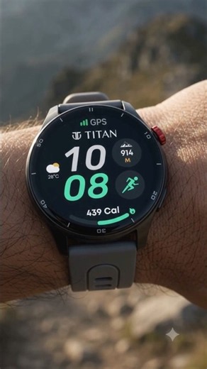 Titan Celestor GPS Smartwatch with Altimeter, Barometer, Compass and Strava Support 🔥