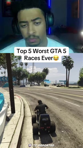 Top 5 Worst GTA 5 Races Ever 😂 | itz_reported Twitch Highlights