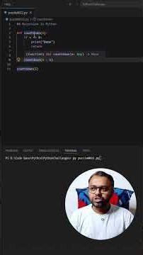 Python Recursion Explained🔥 | Learn Recursive Functions Easily | Python Interview Question