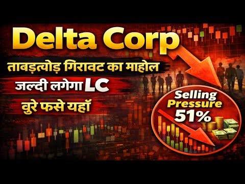 Delta Corp share latest news today / ताबड़तोड़ गिरावट