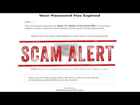 **Email Password Expired Scam** Dangerous Email Scam: Don’t Scan That QR Code!
