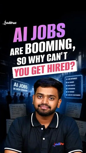 AI Jobs Are Booming 🚀 Why Aren't You Getting Hired? | Intellipaat #shorts