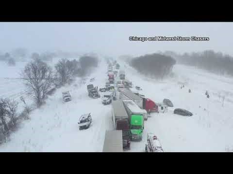 Over 100 cars involved in Michigan pile up due to icy conditions