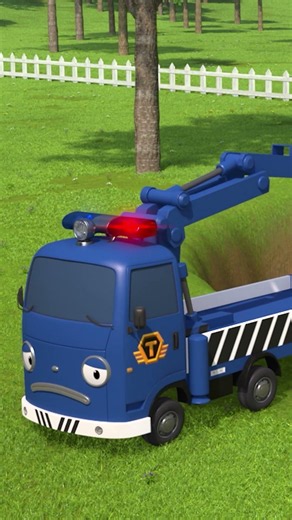 Rescue the car that fell into the sinkhole! #tayo
