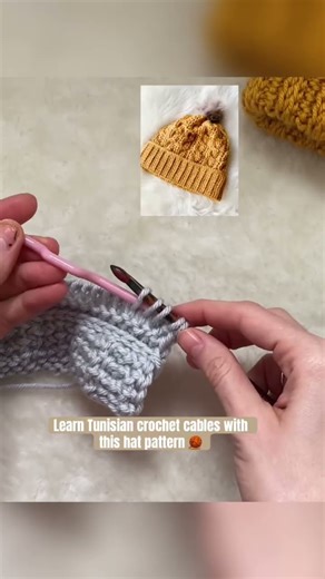 Easy crochet cable hat pattern is out. #crochetpatterns #crochet