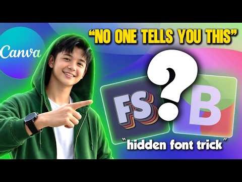 This Font Trick Will Instantly Upgrade Your Design using Canva | Tutorial