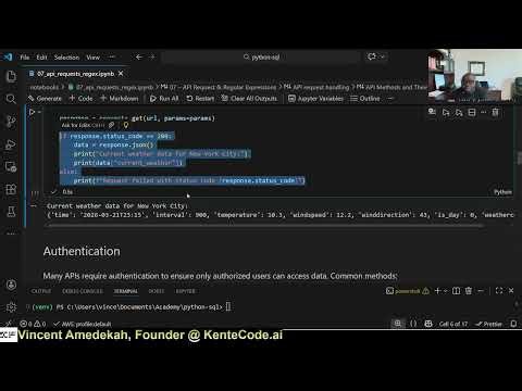 Lec 8 | API Requests & Regular Expressions | Python and SQL Foundations