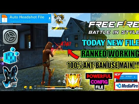 free fire headshot config file🎯🌠ob52 ff aimlock + no recoil regedit‼️ freefire one tap headshot file