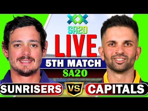 SA20 Live – Sunrisers Eastern Cape vs Pretoria Capitals Live, 5th T20 | sa20 live match today | sa20