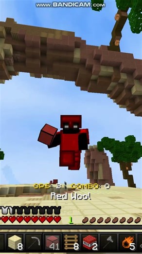 Fast Fireball fight 1v1 on Zeqa #minecraft #zeqa4k #fireballjump #bedwars