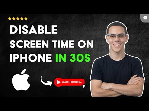 How to DEACTIVATE SCREEN TIME on iPHONE in 30S