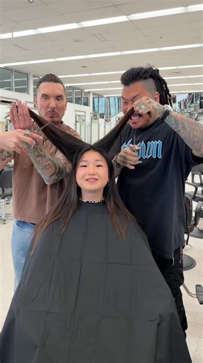 Did we slay this Dua Lipa inspired cherry cola red hair color with highlights? #hairtutorial #redhead #fypシ #cherrycolahair #balayage | Miguel Hairstylist