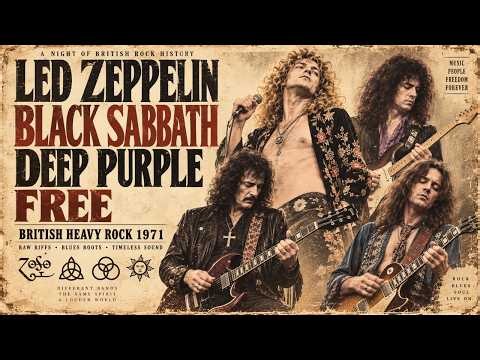 Led Zeppelin, Black Sabbath, Deep Purple & Free 🎸 | British Heavy Rock 1971