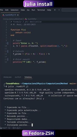 How to install Julia lang in Linux Fedora with ZSH shell