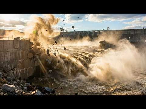 Cofferdam Removal Explosion | Dam Construction Process