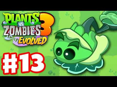 Plants vs. Zombies 3: Evolved - Gameplay Walkthrough Part 13 - Level 15 Cabbage Pult!