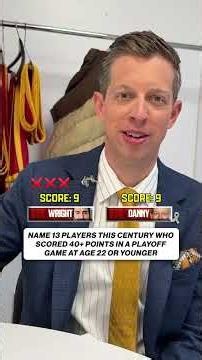 Name the 13 players this century who scored 40+ points in a playoff game at age 22 or younger #nba