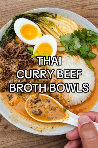 Thai Curry Beef Broth Bowls Recipe — Easy 30-Minute Dinner