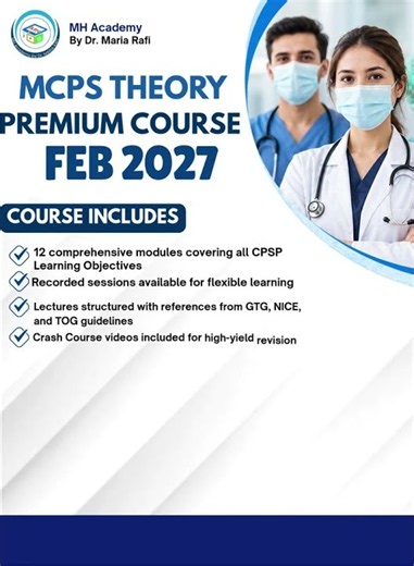 📚 MCPS Theory Premium Course | February 2027MH Academy by Dr. Maria Rafi