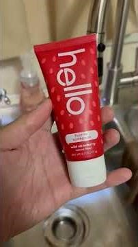 hello Wild Strawberry Kids Toothpaste with Fluoride, Strawberry Toothpaste for Kids, Safe for Ages 2