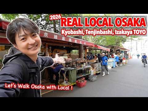 Non Touristy Real Osaka by Local! Osaka Station, Tenjinbashi, Izakaya Toyo and Osaka Castle! Ep.632