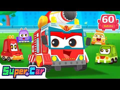 Fire Truck’s Blazing Rescue Missions! 🔥 | Fire Engine | Rescue Cartoons | Car Cartoons | SuperCar